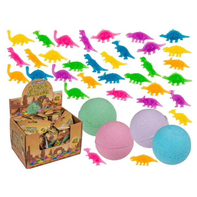 Jucarie bila efervescenta bule Out of the blue 10/5064 / 34208, dinozaur, 6cm