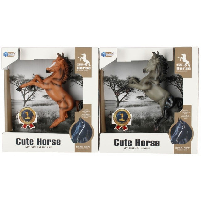 Figurina - cal, 15cm, diverse culori, 3+ ani, MegaCreative, 499907