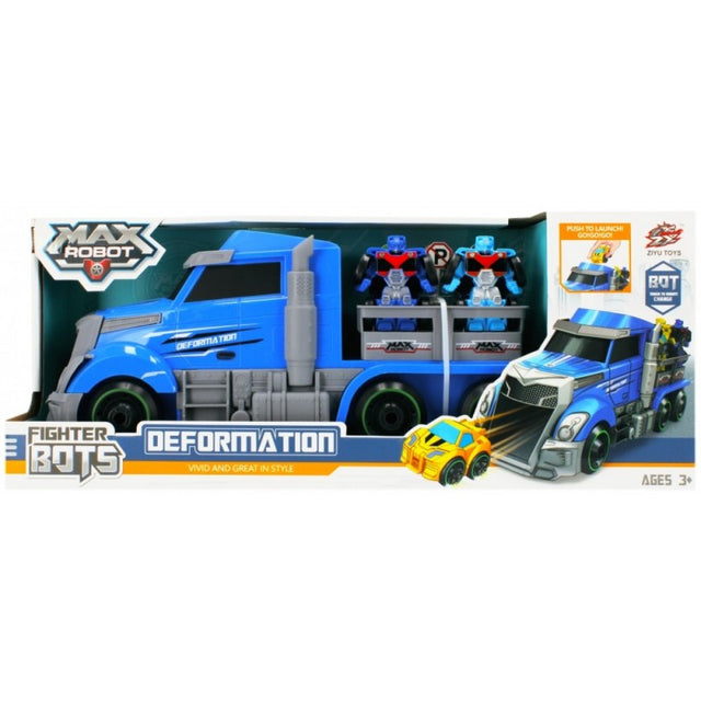 Camion de transport MegaCreative MaxRobot 481369, include 2 roboti, plastic, multicolor, 3+ ani