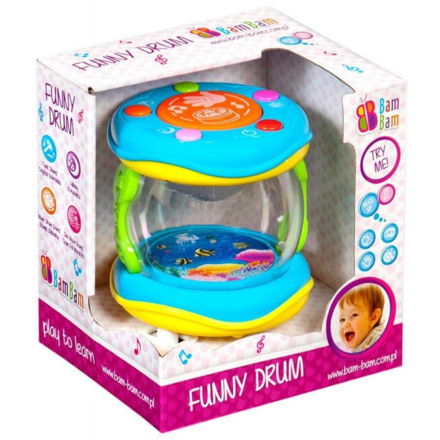 Jucarie bebelusi cu sunete si lumini - toba - Bam Bam 359910, 18+ luni