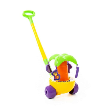 Jucarie de impins Polesie Palmier 7918, din plastic, 63x19x23cm