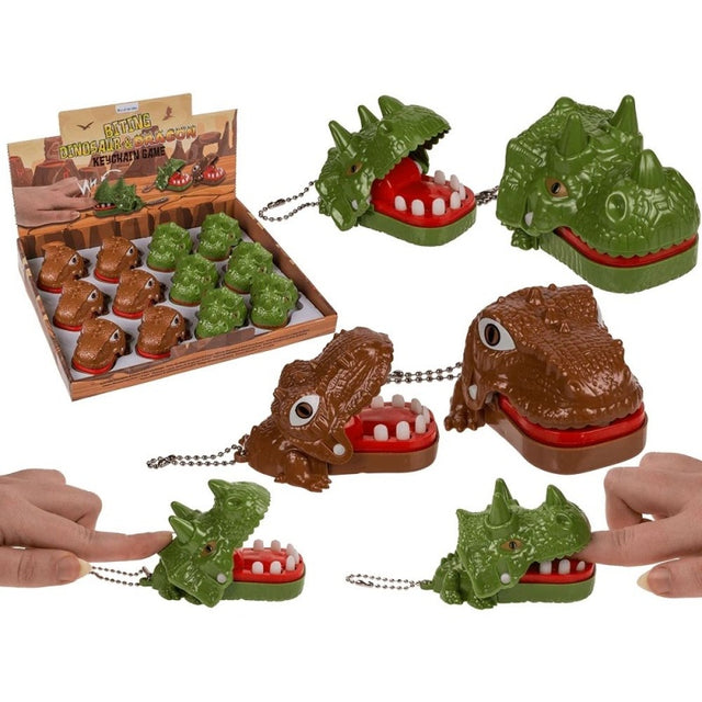 Jucarie dinozaur si dragon muscator Out of the blue 12/0104 / 35712, diverse culori, 8x5cm