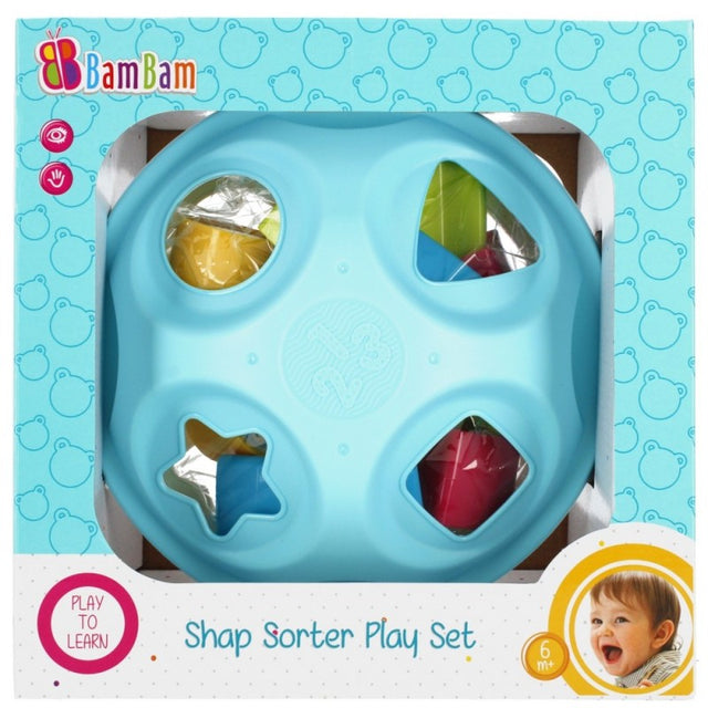 Jucarie bebelusi - sortator cu 4 forme - Bam Bam 453701, 6+ luni
