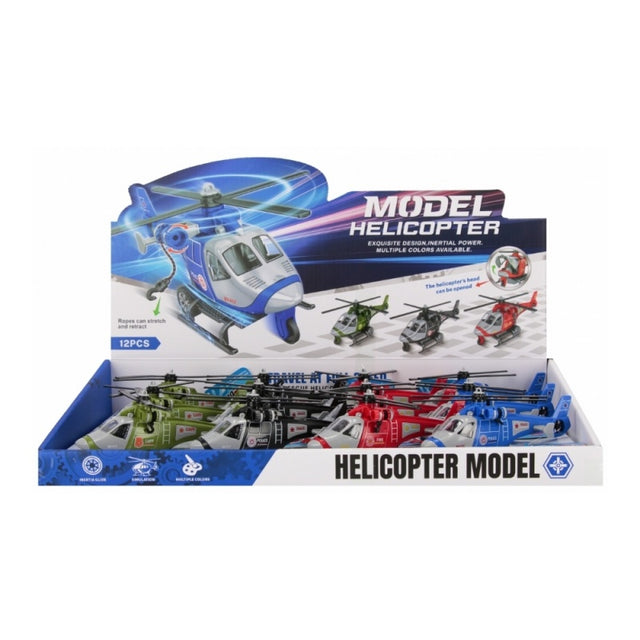 Jucarie elicopter 13cm MegaCreative 570958, 42x7x27cm, diverse culori, pvc, +3ani