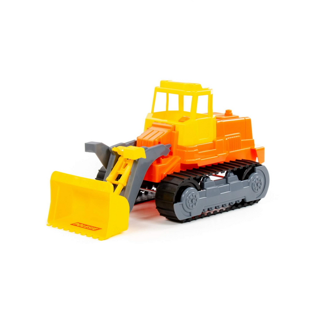 Buldozer cu senile Polesie 7377, 45cm, plastic, multicolor, 3+ ani