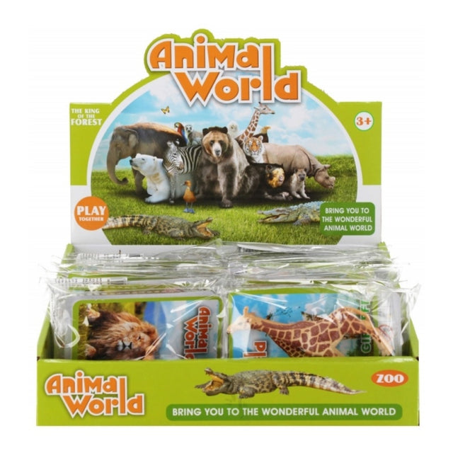 Jucarie figurina animal salbatic MegaCreative 570092, diverse modele, cauciuc, 10x8x2cm, +3ani