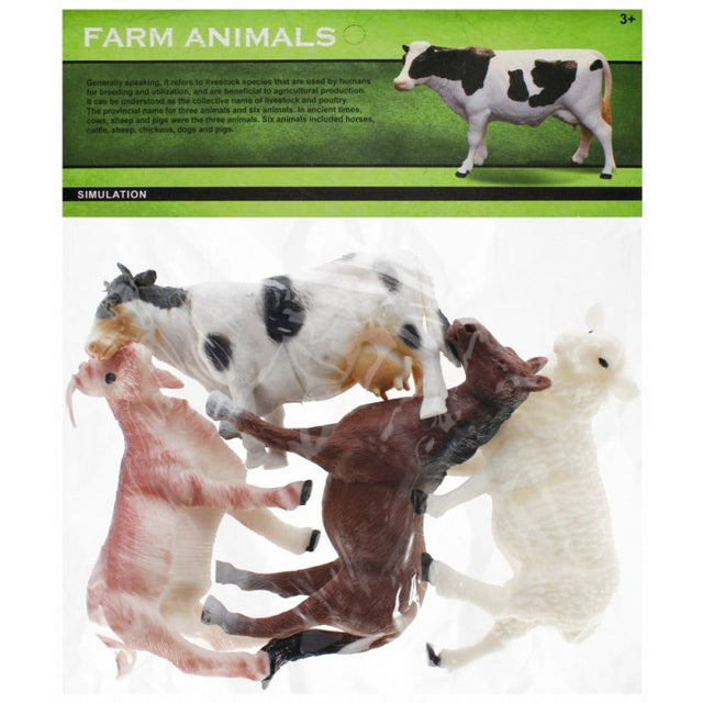 Set x4buc figurine - animale domestice, diverse modele, 3+ ani, MegaCreative, 454709