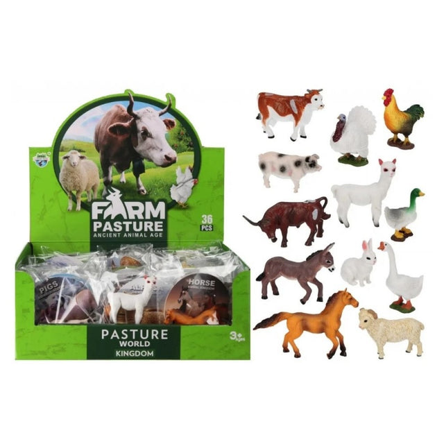 Jucarie figurine animale domestice MegaCreative 572093, 10x11cm, 36 buc/set
