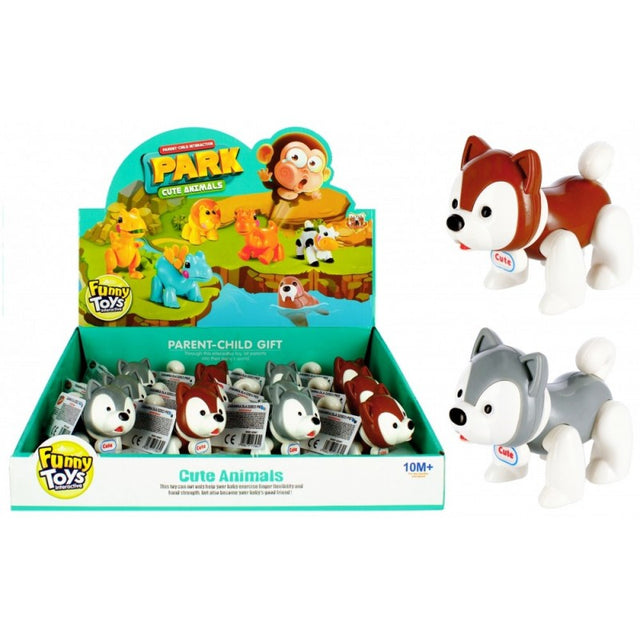 Figurina - catel husky, diverse culori, 3+ ani, MegaCreative, 483007