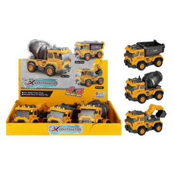 Jucarie masina de constructie, 13cm, MegaCreative, 573895, 3 modele, pvc, +3 ani