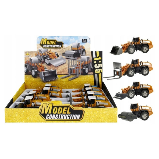 Jucarie masina de constructie, 20cm, MegaCreative, 440597, 4 modele, pvc, +3 ani