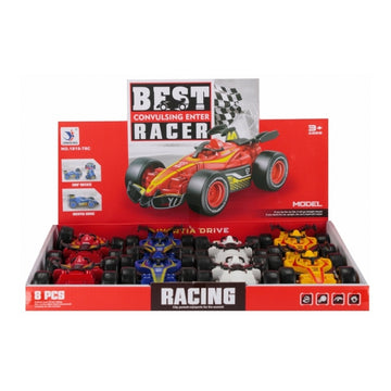Jucarie masina Formula1 nr. 8 MegaCreative 568842, 14 cm, 14x5x10cm, pvc, +3ani