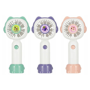 Jucarie mini ventilator, pisicuta, MegaCreative, 8x16x5cm, 576847, USB, diverse culori