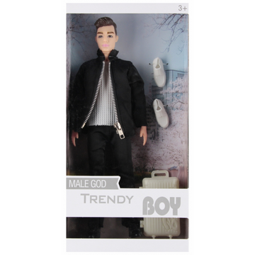 Jucarie papusa Trendy Boy 29cm cu bluza, diverse modele, +3 ani, MegaCreative, 545631