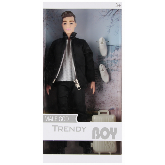 Jucarie papusa Trendy Boy 29cm cu bluza, diverse modele, +3 ani, MegaCreative, 545631