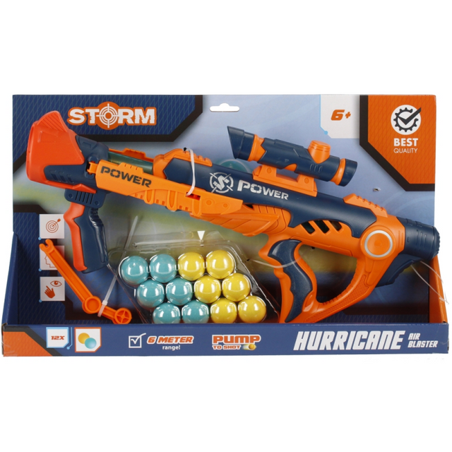 Jucarie pusca + 12 gloante din spuma MegaCreative, 478610, 42x16x5cm, pvc, +3 ani