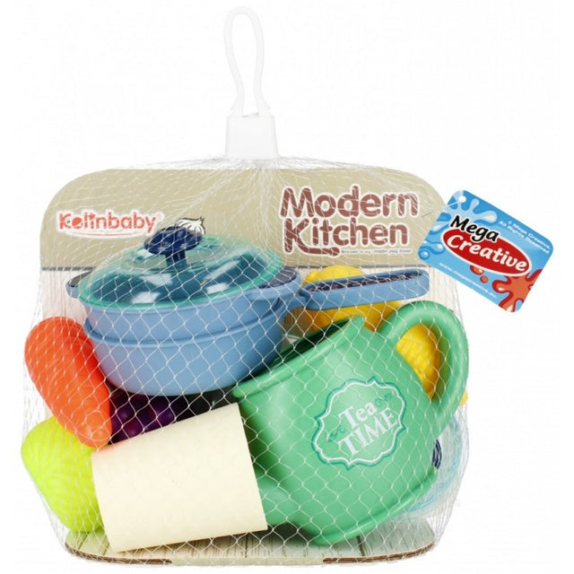 Set de bucatarie - ustensile si alimente - accesorii incluse, MegaCreative 511356, 3+ ani