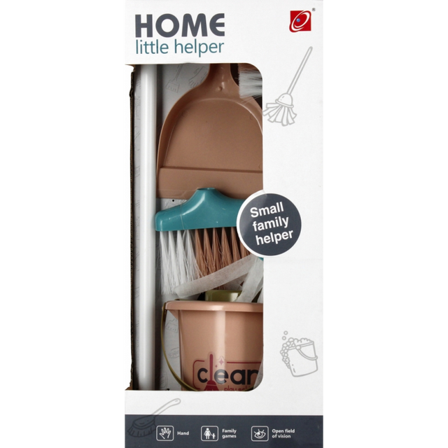 Jucarie set curatenie (matura, faras, perie, galeata, mop) MegaCreative, 524048, +3 ani