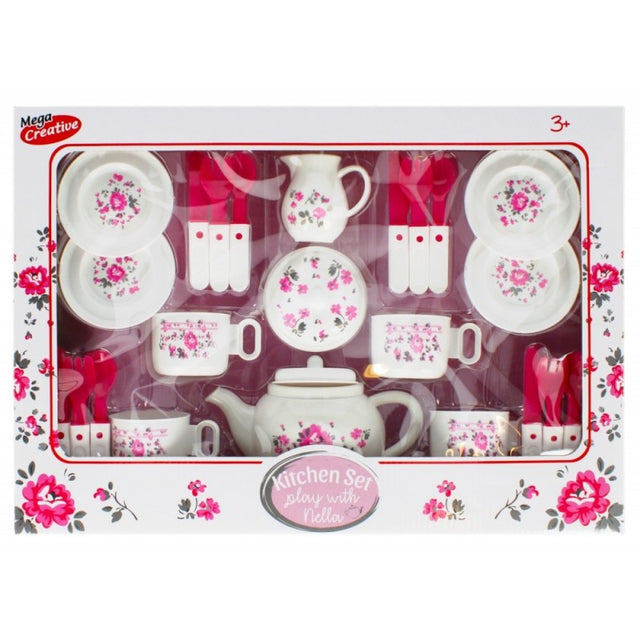 Set de ceai - 23 accesorii incluse, plastic, MegaCreative 474327, 3+ ani