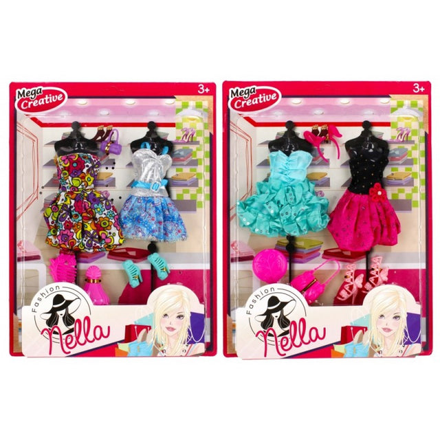 Accesorii papusi - Nella - rochite fashion si accesorii, 29cm, diverse modele, 3+ ani, MegaCreative, 435870