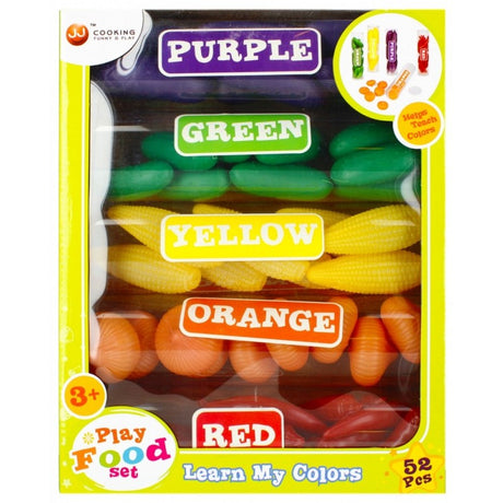 Set de bucatarie - legume colorate - 52 de piese incluse, culori diverse, MegaCreative 383947, 3+ ani