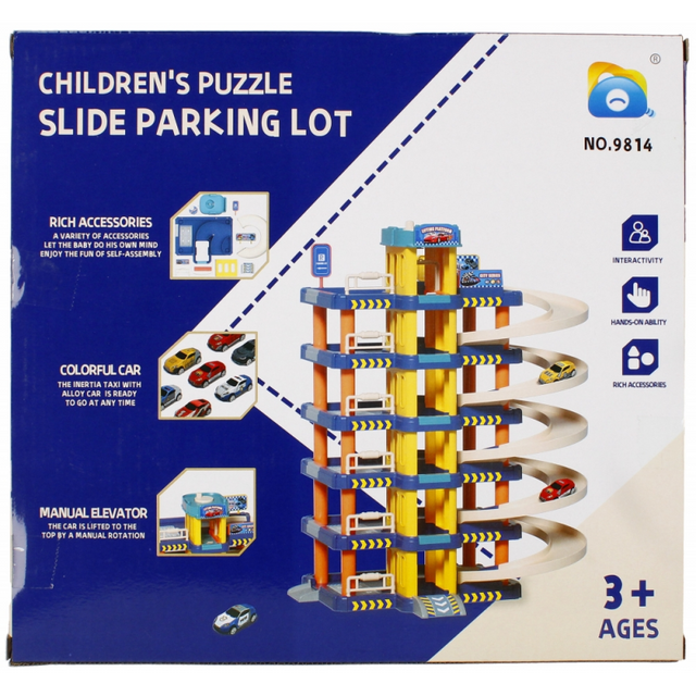 Parcare cu accesorii si 6 masini MegaCreative 524455, plastic, multicolor, 3+ ani
