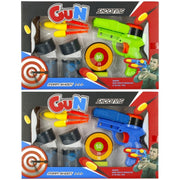 Blaster - pistol, include 4 proiectile, 3 tinte, diverse culori, 6+ ani, MegaCreative, 456257