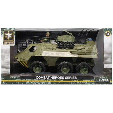 Vehicul militar de transport si asalt MegaCreative 502162, 32cm, plastic, verde, 3+ ani