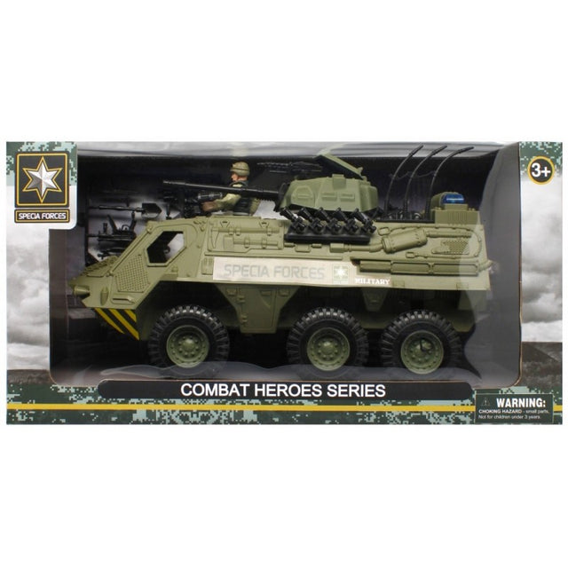 Vehicul militar de transport si asalt MegaCreative 502162, 32cm, plastic, verde, 3+ ani