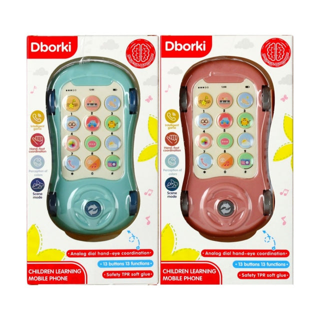 Jucarie telefon mobil, model masina, 11x20x5cm, +3 ani, MegaCreative, 484550