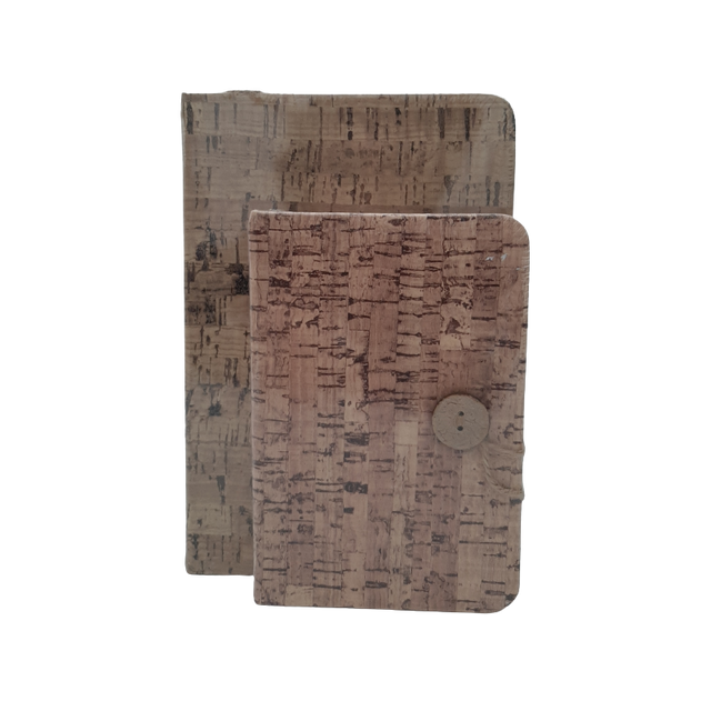 Jurnal A5 CNX 9102L-2, 128 pagini, coperta pluta, cu nasture