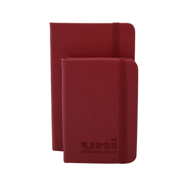 Jurnal A6 CNX Uni 5602-1, 160 pagini, coperta buretata bordeaux, cu elastic