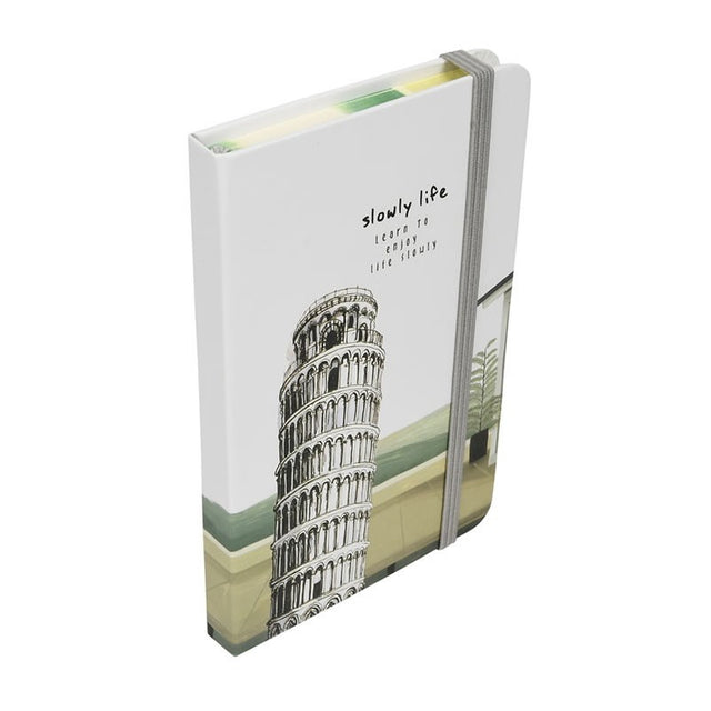 Jurnal A6 CNX Travel 3782-29L, 192 pagini, coperta carton, cu elastic
