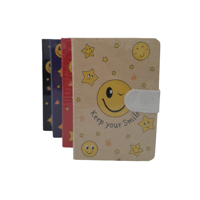 Jurnal A6 CNX Keep Your Smile 9701S-2, 200 pagini, coperta carton, cu magnet