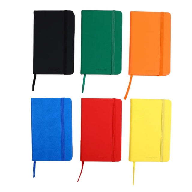 Jurnal A6 Keyroad KR990174, 80 pagini, diverse culori, cu elastic