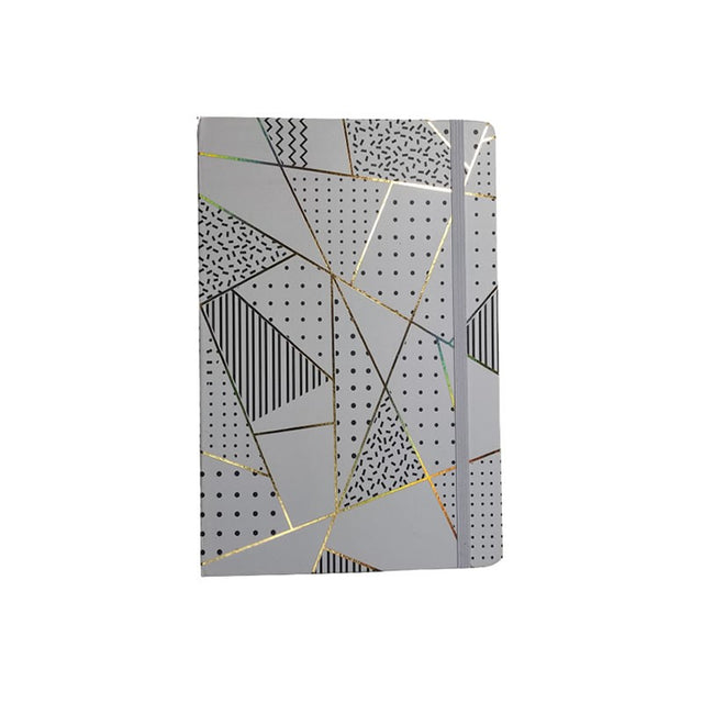 Jurnal A7 CNX Dungi si Forme 3781-1L, 160 pagini, coperta carton diverse culori, cu elastic