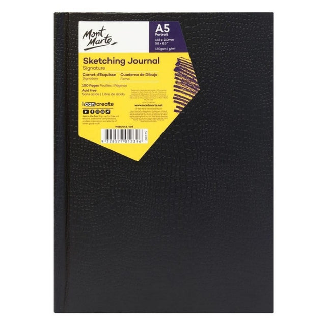 Jurnal schite A5 Mont Marte MSB0048, 100 pagini, 150g/mp