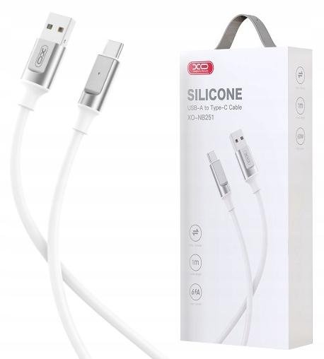 Cablu Date si Incarcare XO NB251, USB-A la USB-C, 18W, 1m - Alb