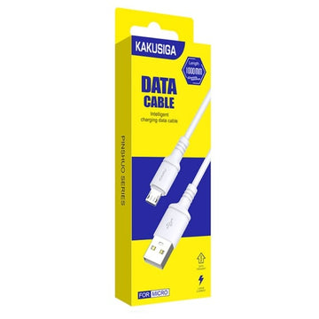 Cablu Date si Incarcare Kaku KSC-419, USB-A la MicroUSB, 18W, 2.4A, 1m - Alb