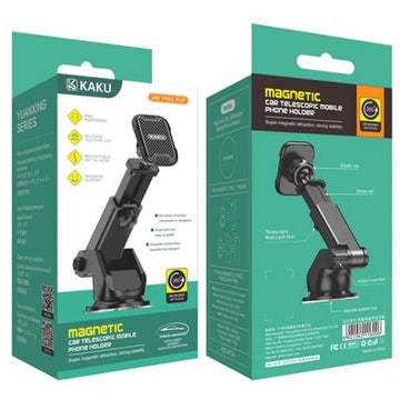 Suport Auto Kaku KSC-473A, cu Cleme Laterale, Montaj Bord, MultiAngle, Brat Ajustabil - Negru