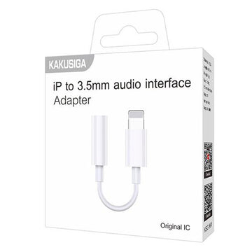 Cablu Audio Kaku KSC-901, Lightning la Jack 3.5mm F, Original IC, 85cm - Alb