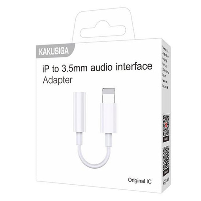 Cablu Audio Kaku KSC-901, Lightning la Jack 3.5mm F, Original IC, 85cm - Alb