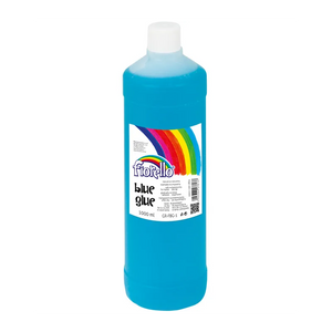 Lipici lichid Fiorello, 1l, hartie si carton, lavabil, albastru-transparent dupa uscare, 130-1834