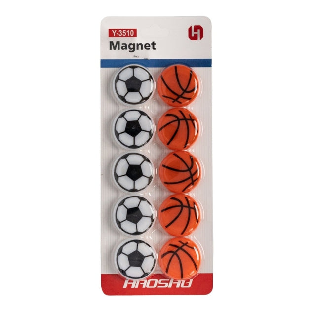 Magneti pentru tabla CNX Y-3510, minge fotbal/baschet, diametru 30mm, set 10 buc