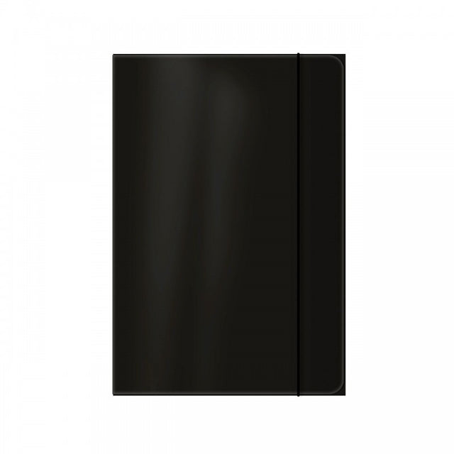 Mapa carton Office Cover, plastifiata, cu elastic, A4, negru