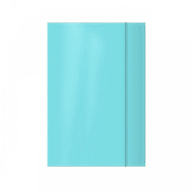 Mapa carton Office Cover, plastifiata, cu elastic, A4, albastru pal