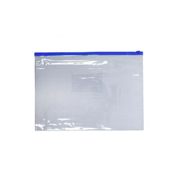 Mapa plastic CNX F53 / F54, cu fermoar zip, A5, 120 microni, transparent