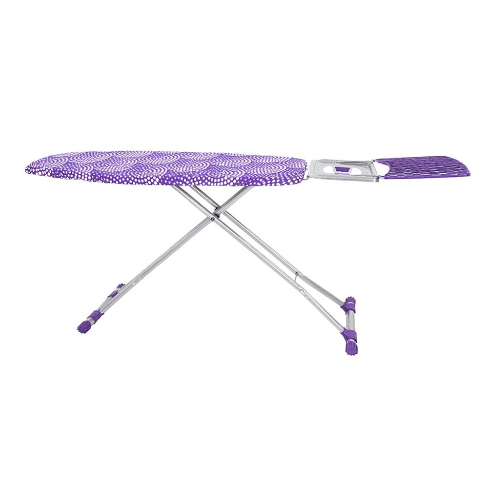 Masa de calcat ZILAN ARGENTO, 42x118cm, cadru metalic, husa panza, suport fier, ZLN3499, multicolor