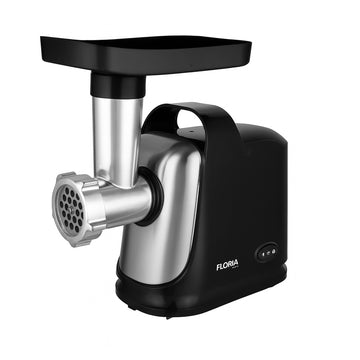 Masina de tocat carne Floria ZLN7965 – 1300W, 2 site, functie revers, lama inox, negru