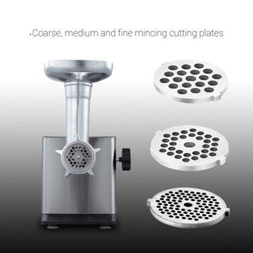 Masina de tocat carne Zilan ZLN2409 – 1800W, tava aluminiu, functie revers, accesorii carnati si kebbe, gri